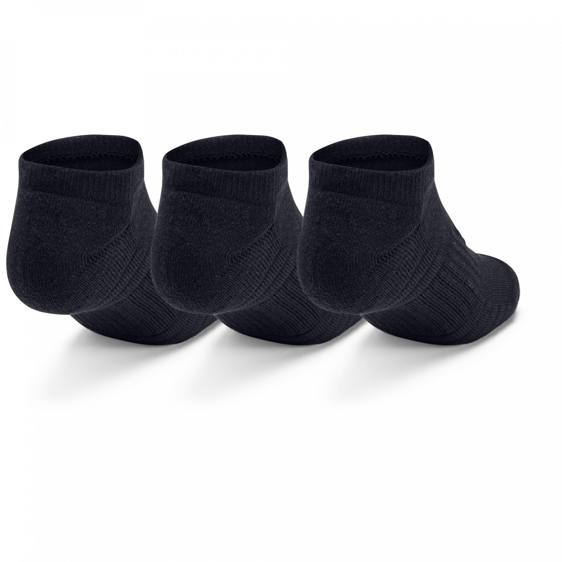 Satz mit 3 Paar unsichtbaren Socken Under Armour Training Coton