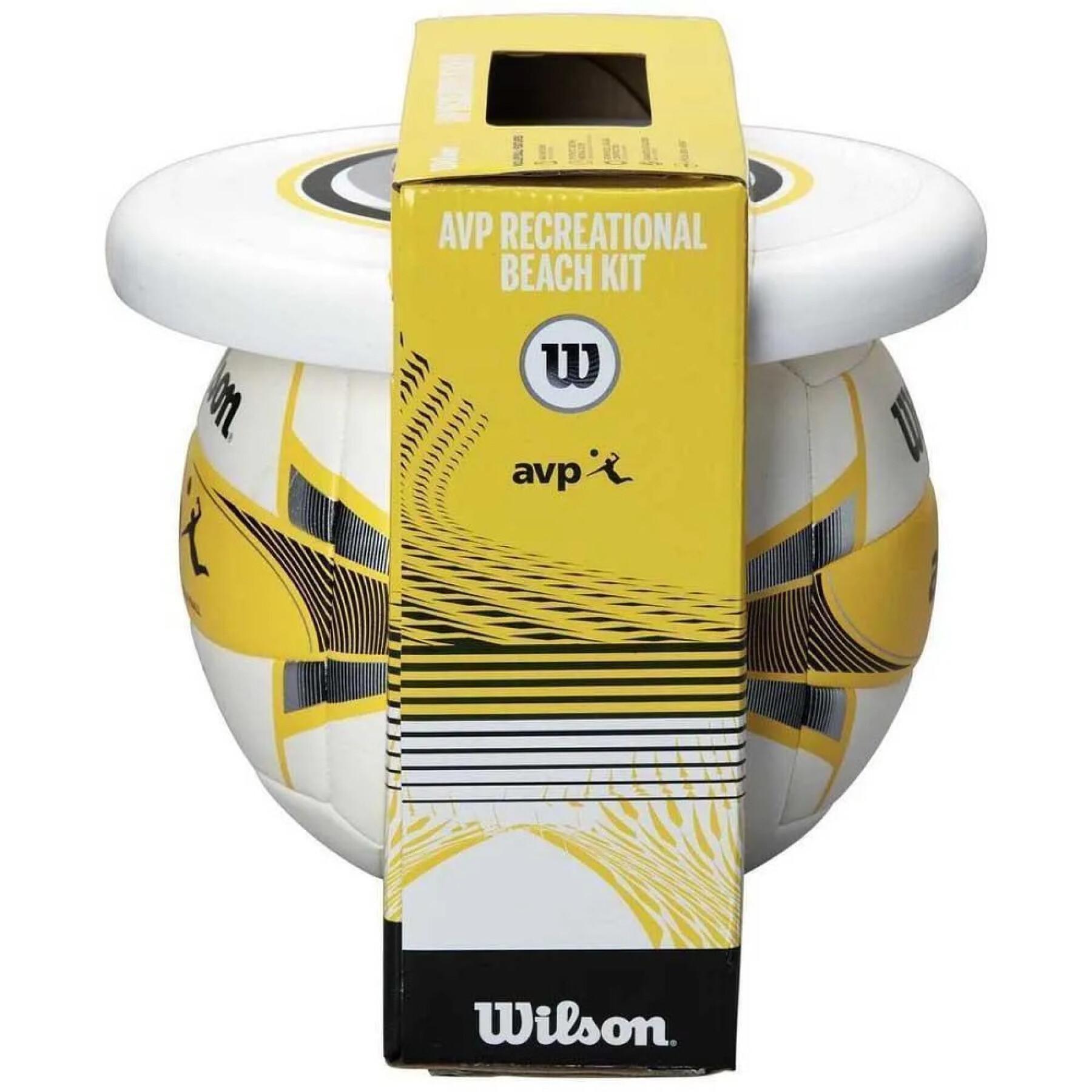 Beachvolleyball-Bausatz Wilson AVP (Ballon + Disque)