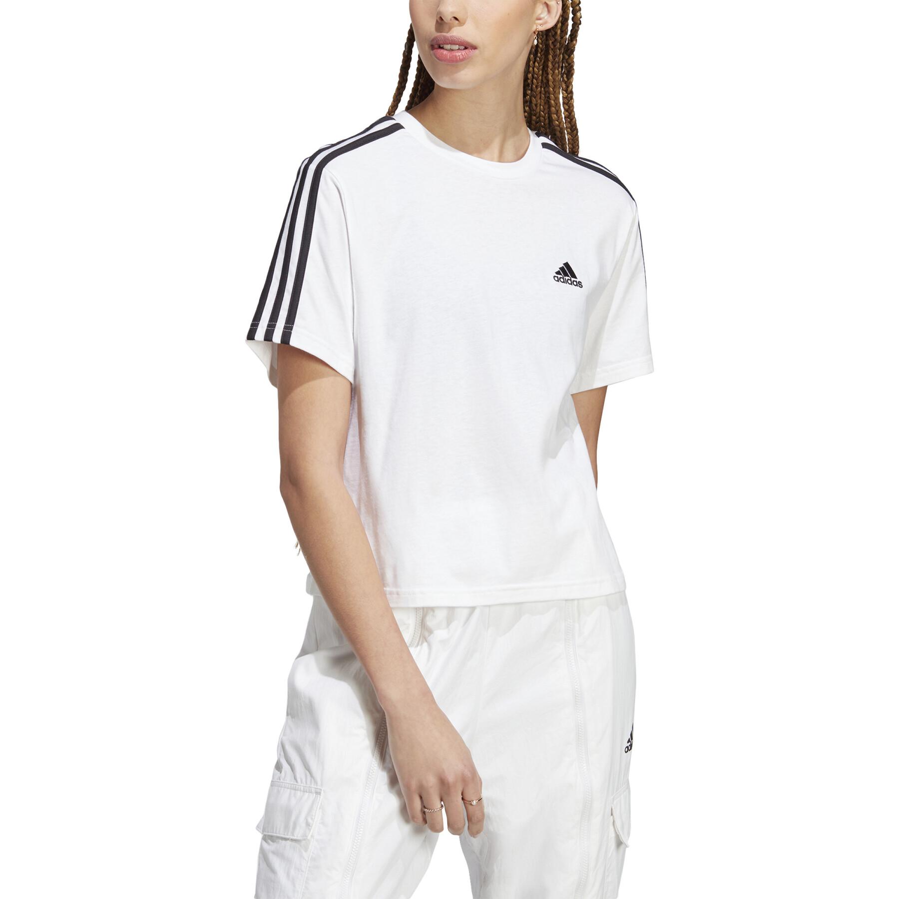 T-Shirt court Jersey Frau adidas Essentials 3-Stripes