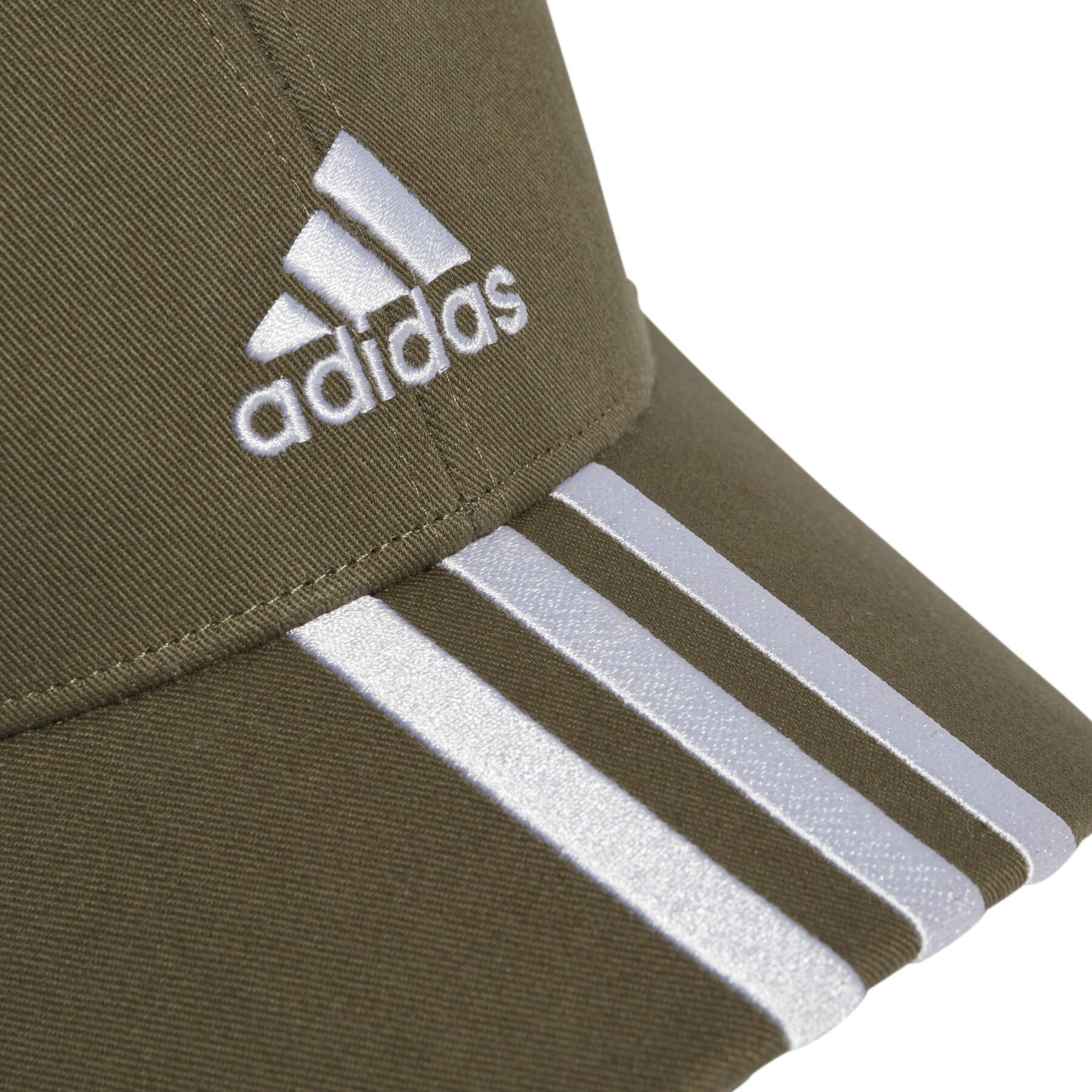Kappe aus Baumwolltwill Adidas 3-Stripes