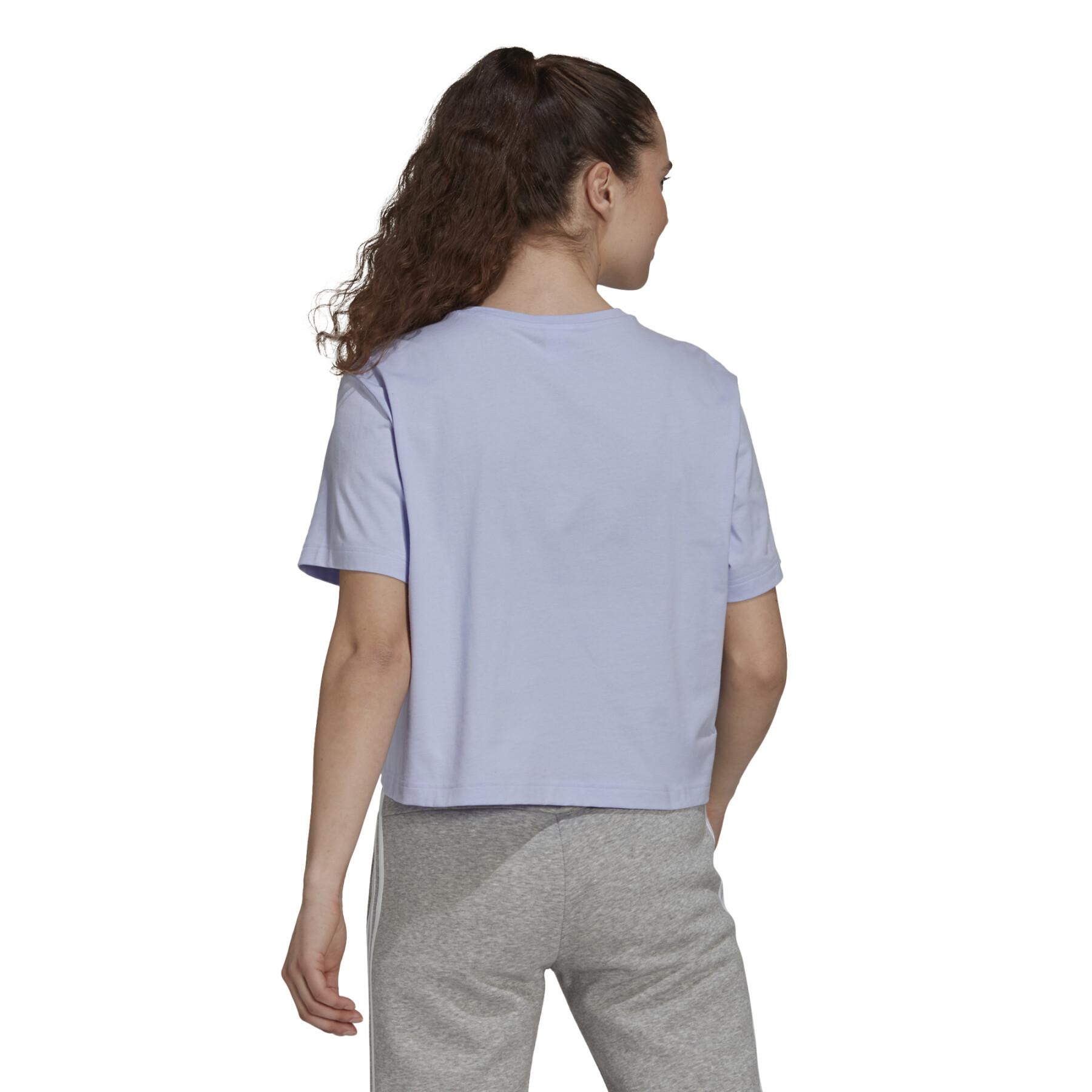 Damen-T-Shirt adidas X Farrio Print Boyfriend Cropped Coton Logo