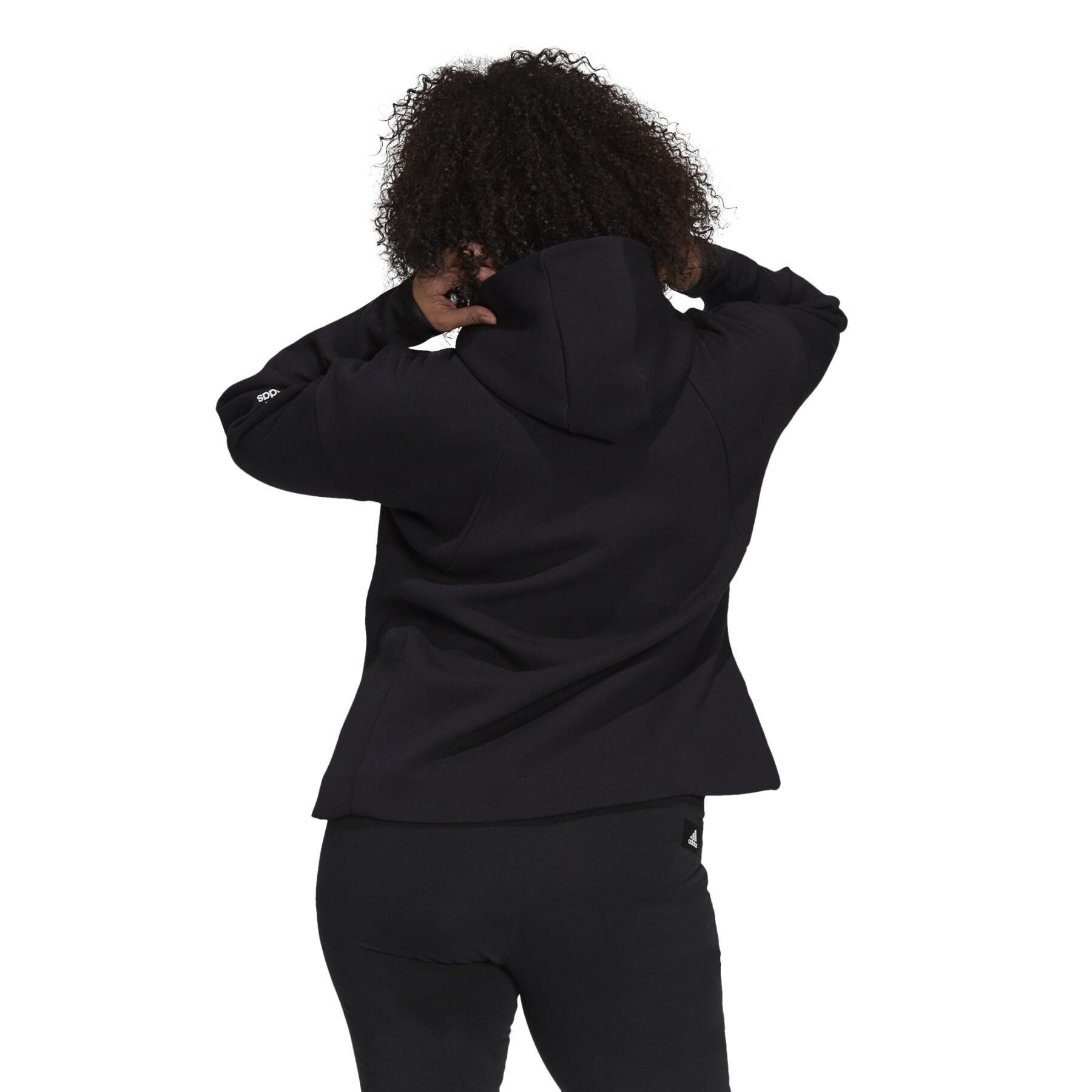 Jacke für Frauen in großen Größen adidas Z.N.E. Sportswear