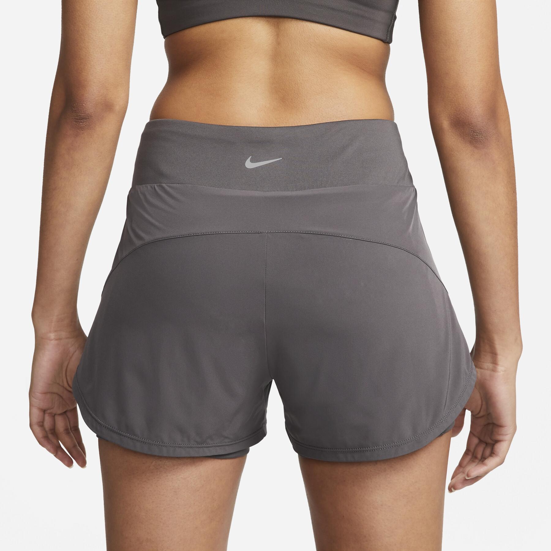 2-in-1-Shorts für Damen Nike Bliss Dri-Fit MR 3".