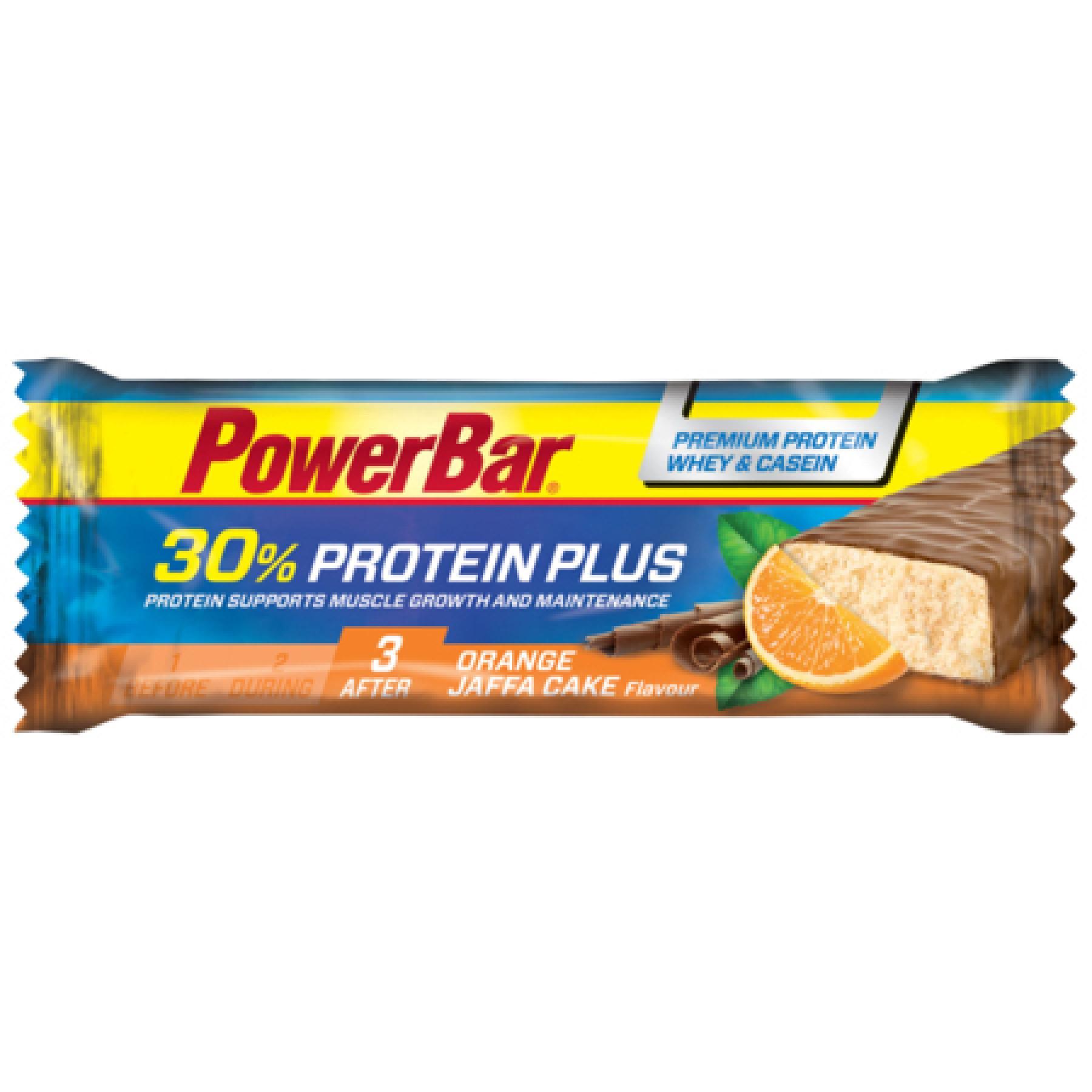 Satz mit 15 Stäben PowerBar ProteinPlus 30 % - Orange Jaffa Cake