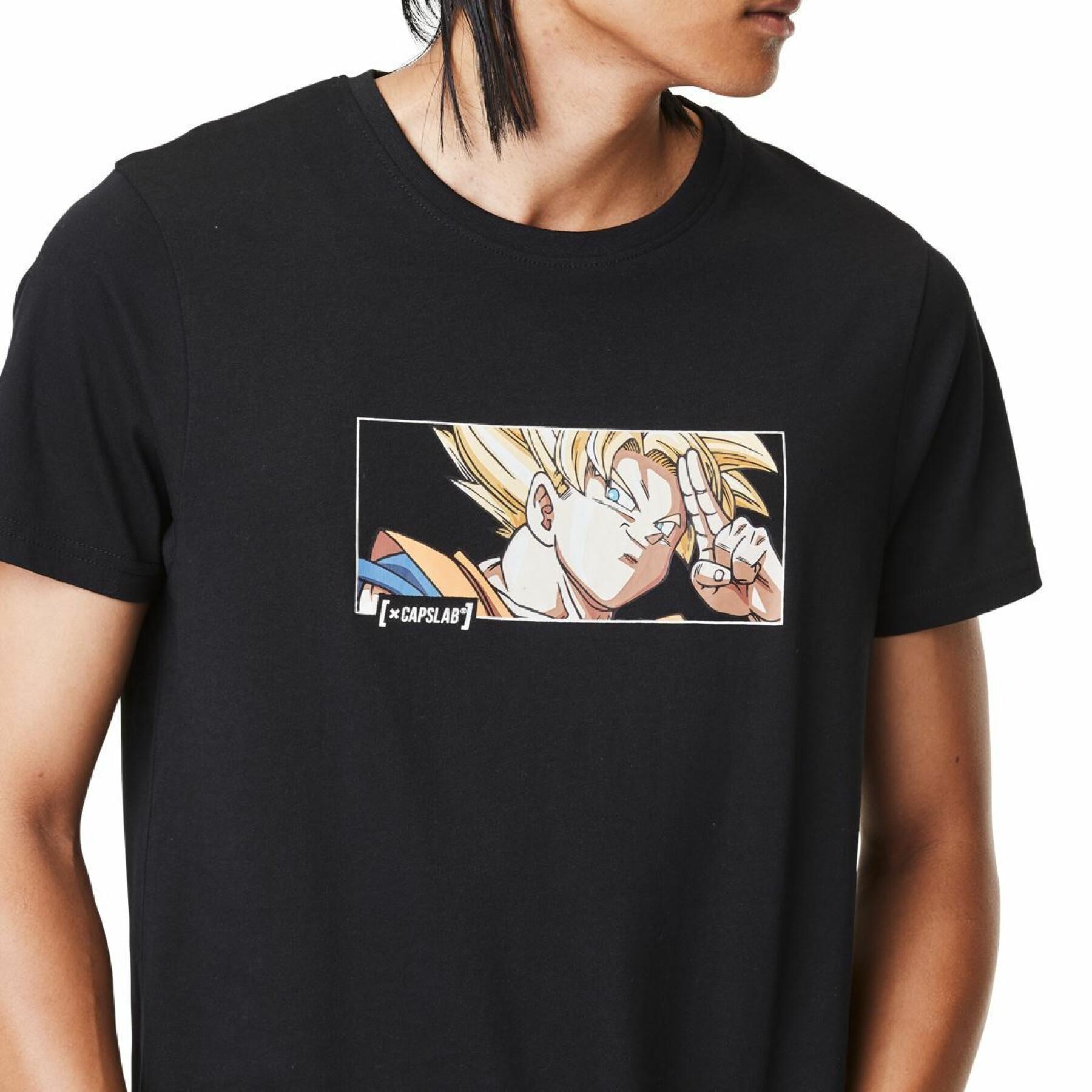 T-Shirt mit Rundhalsausschnitt Capslab Dragon Ball Z Saiyan