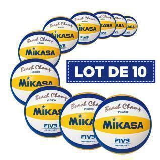 Lot von 10 Beachvolleybällen Mikasa VLS300