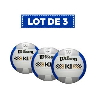 Lot von 3 Volleyballbällen Wilson K1 Gold