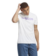 T-Shirt mit gesticktem Logo Linear Single Jersey adidas Essentials