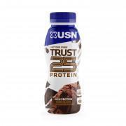 Packung mit 8 Proteinshakes 330 ml USN Trust RTD 25 Chocolat
